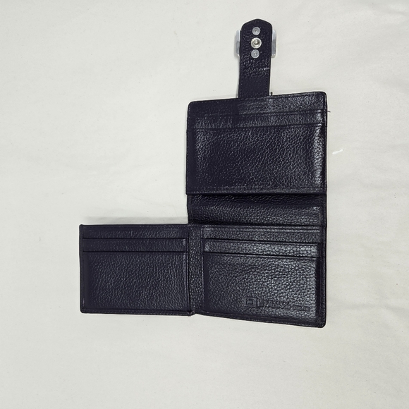 Vintage Italian Fiocchi Women Wallet Deep Purple Leather Fit In Hand Snap Close - Picture 8 of 10